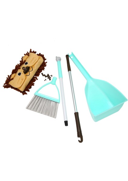 Çocuklar Için Mini Temizlik Temizlik Alet Seti, 6 Adet Komple Sevimli Küçük Paspas, Küçük Süpürge Dahil (Yurt Dışından) indirimleri