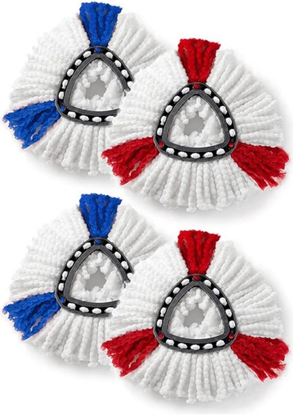 Vileda O-Cedar Döner Üçgen Paspas Kafası Aksesuarları Üçgen Pamuk Ipliği Kafa Paspas Yedek Kumaş (6 Adet) (Yurt Dışından) fiyatları