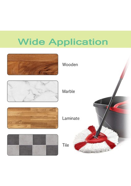 Vileda O-Cedar Döner Üçgen Paspas Kafası Aksesuarları Üçgen Pamuk Ipliği Kafa Paspas Yedek Kumaş (6 Adet) (Yurt Dışından) fırsatları