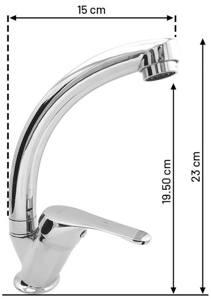 Kuğu Lavabo Bataryası - Aç Kapa 40 Lık Kartuş, Krom fiyatları