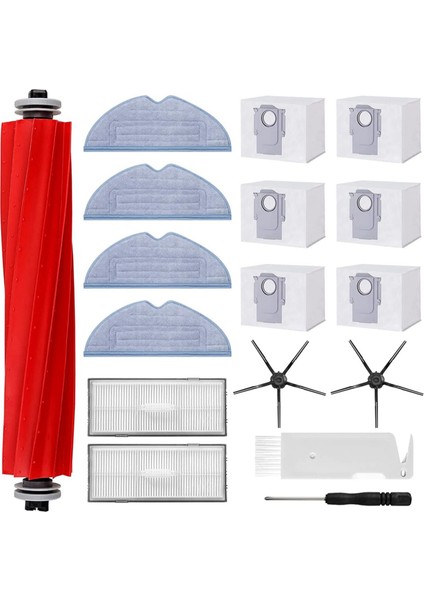 Roborock S7 Pro Ultra/s7 Maxv Ultra Için Aksesuar Seti, 12 x Toz Torbası, Ana Silindir Fırçalı Elektrikli Süpürge Aksesuarları (Yurt Dışından) fiyatları