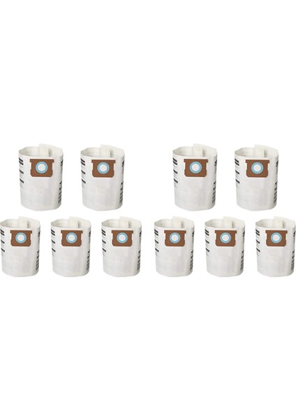 10 Paket Yedek Islak/kuru Vakum Torbaları Shop-Vac Ridgid Için Toz Torbaları 5-8 Galon Vakum 9066100 90661 906-61 (Yurt Dışından)