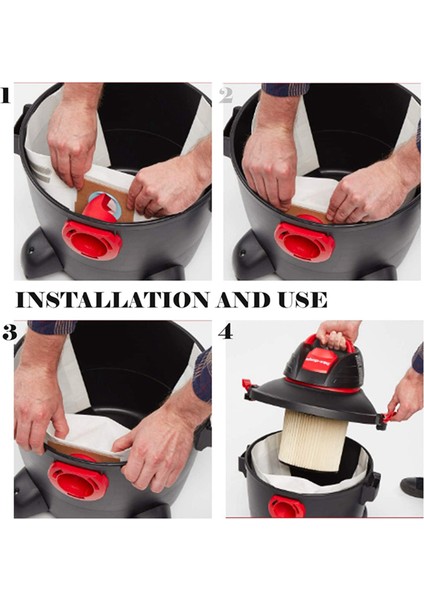 10 Paket Yedek Islak/kuru Vakum Torbaları Shop-Vac Ridgid Için Toz Torbaları 5-8 Galon Vakum 9066100 90661 906-61 (Yurt Dışından) indirimleri