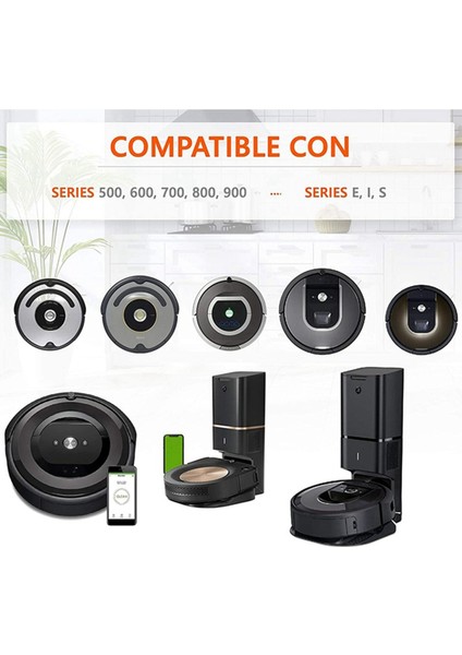 Irobot Roomba Tekerlekler Için 10 Adet Lastik 500 600 700 800 ve 900 Serisi Kaymaz, Mükemmel Yapışma ve Kolay Montaj (Yurt Dışından) fiyatları