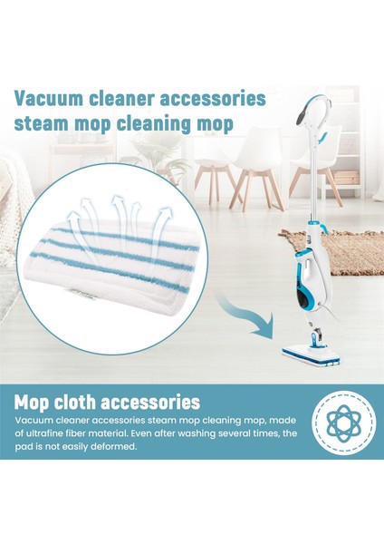 Black&decker Buharlı Paspas Yedek Kapağı Için 5'li Yıkanabilir Mikrofiber Ped Paketi FSM1616, FSM1630 ile Uyumlu (Yurt Dışından)