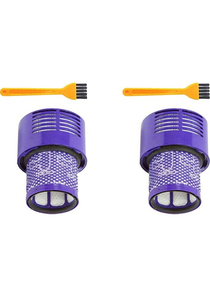 2x Yıkanabilir Filtre Hepa Ünitesi Dyson V10 SV12 Siklon Hayvan Mutlak Toplam Temiz Elektrikli Süpürge Filtreleri Yedek Parça A (Yurt Dışından)