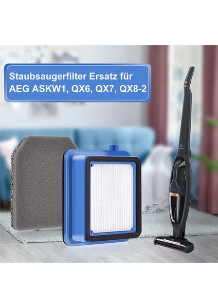 Aeg Askw1,qx6,qx7,qx8-2 Için 2 Takım Yedek Filtre, Aeg Qx8-2-Anim Qx6 Akülü Elektrikli Süpürge Için Yedek Filtre (Yurt Dışından) fırsatları