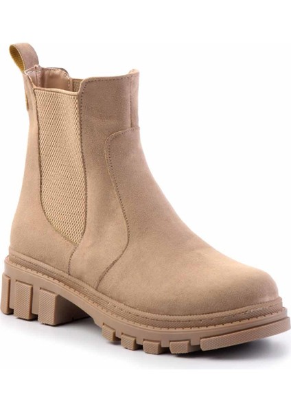 Bej Süet Kadın Bot & Bootie K02875070302 modelleri