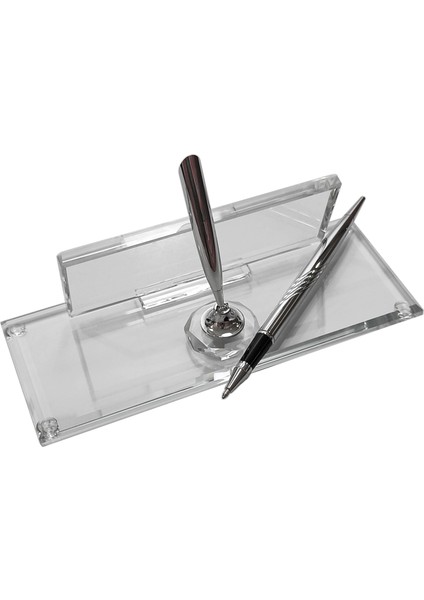 Kristal Masa Isimliği Kalemli Ofis Hediyesi M133SLVR modelleri