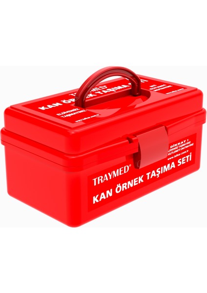Kan Örnek Taşıma Seti Kırmızı (Küçük)