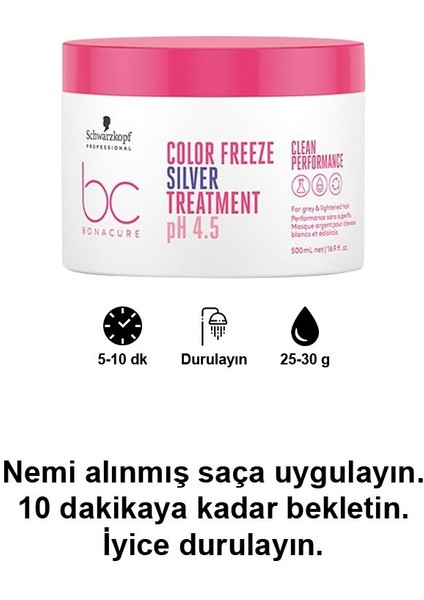 3 Adet Schwarzkopf Renk Koruyucu Gümüş Kür 500ML