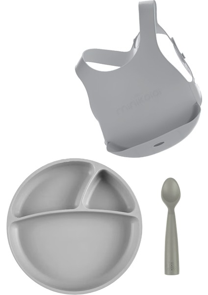 3lü Beslenme Seti Powder Grey