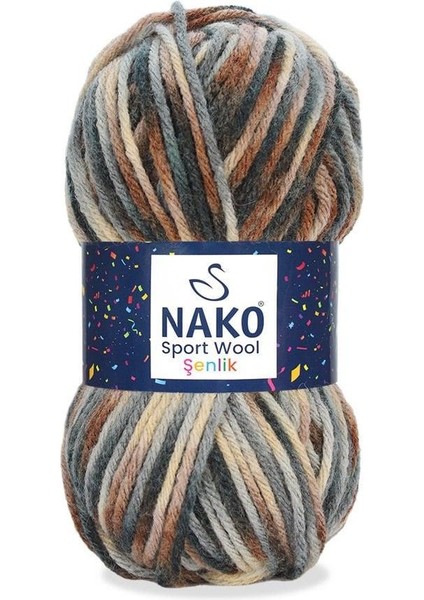 Sport Wool Şenlik 87738 El Örgü Ipi 100 Gr.