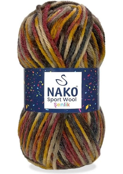 Sport Wool Şenlik 87735 El Örgü Ipi 100 Gr.