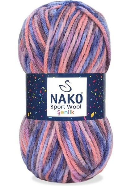 Sport Wool Şenlik 87742 El Örgü Ipi 100 Gr.