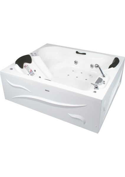 Sacramento Jakuzi 180x153 h:55 Tango Hidromasaj Sistemli Küvet (Gövde + Metal ayak + 4 yön panel)