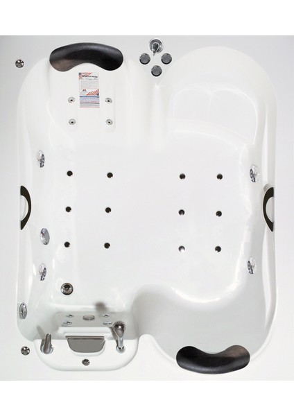 Sacramento Jakuzi 180x153 h:55 Tango Hidromasaj Sistemli Küvet (Gövde + Metal ayak + 4 yön panel) fiyatları