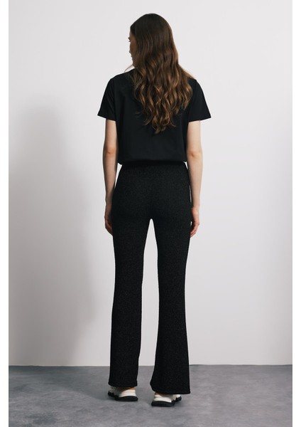 Limited Simli Flare Pantolon