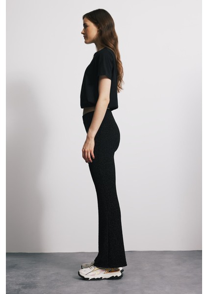 Limited Simli Flare Pantolon