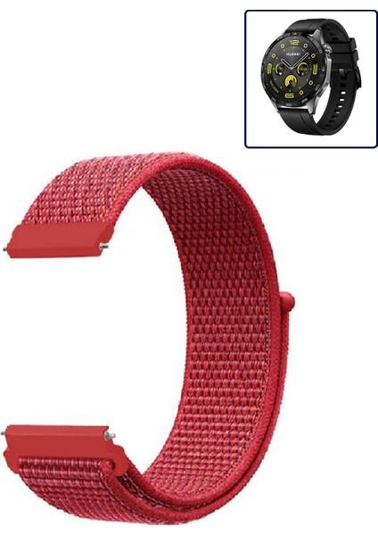Huawei Watch Gt4 46MM Uyumlu Kordon Kumaş Desenli Cırt Cırtlı Spor Kayış fiyatları