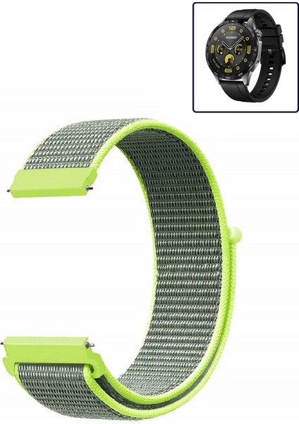 Huawei Watch Gt4 46MM Uyumlu Kordon Kumaş Desenli Cırt Cırtlı Spor Kayış fiyatları