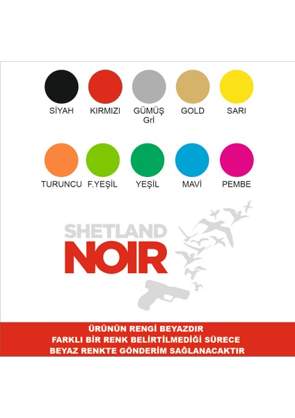 Shetlad Noir Sticker