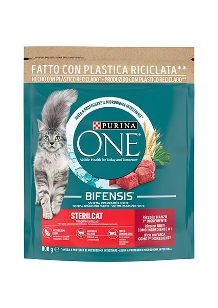 Purina One Steril Kısırlaştırılmış Kediler için Sığır Etli Kedi Maması 800 Gr