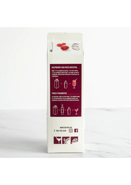 Frambuaz Püresi, Şeker Ilavesiz, Gdo'suz, Koruyucusuz, Aroma Ilavesiz, Vegan, Içecekler ve Kokteyller Için, 1 Litre, 33,8 Fl Oz (1'li Paket) fırsatları