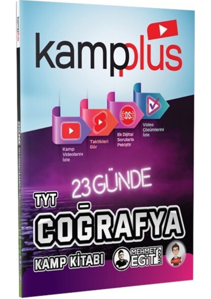 Kampplus 23 Günde TYT Coğrafya Kampı Video Anlatımlı Kamp Kitabı