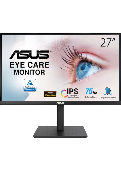 VA27AQSB 27" 75Hz 1ms (HDMI+Display) Freesnyc IPS QHD LED Monitör