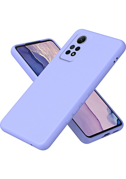 Xiaomi Redmi Note 12 Pro 4g Için Ince Likit Silikon Yumuşak Telefon Kılıfı - Mor (Yurt Dışından)