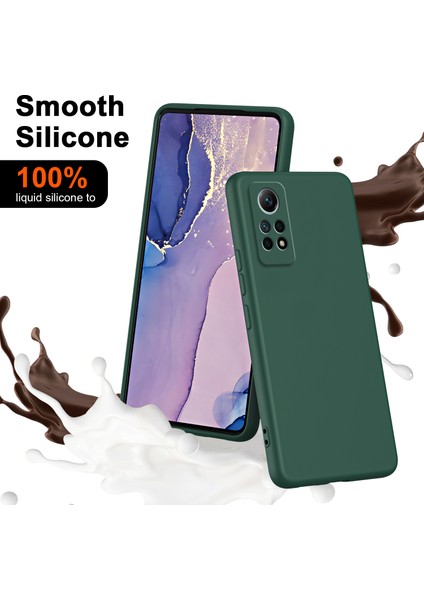 Xiaomi Redmi Note 12 Pro 4g Için Ince Likit Silikon Yumuşak Telefon Kılıfı - Mor (Yurt Dışından)