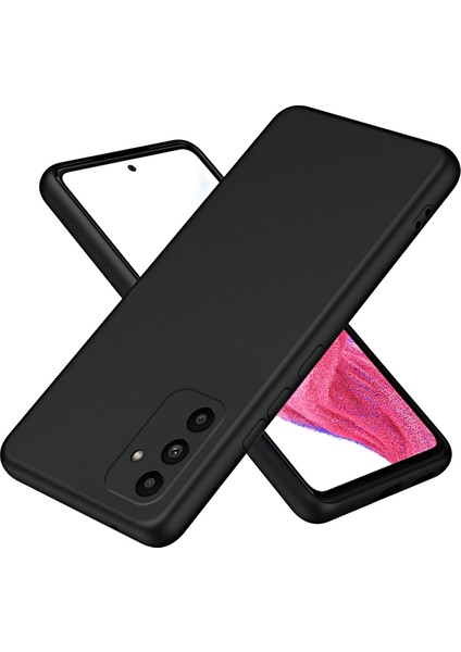 Samsung Galaxy A15 Için Ince Likit Silikon Yumuşak Telefon Kılıfı - Siyah (Yurt Dışından)