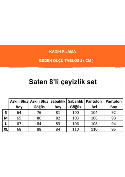 D Kit Boutique Kimono Saten Gecelik Sabahlık Pijama Şort 8 Parça Gelin Seti