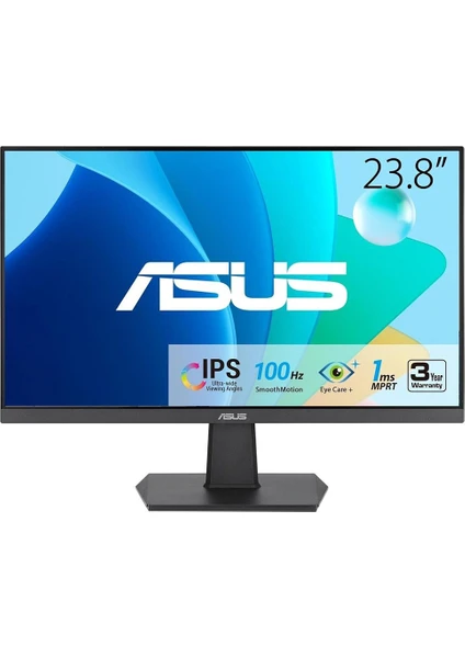 VA24EHF 23.8 IPS Freesync 1920X1080 1ms 100HZ HDMI Vesa Eyecare, Flıcker-Free,cercevesız,dusuk Mavı Isık Monitör