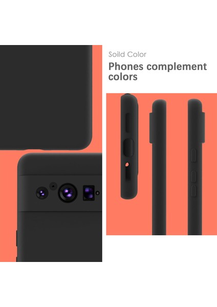 Google Pixel 8 Pro Için Ince Yumuşak Likit Silikon Tampon Telefon Kılıfı - Siyah (Yurt Dışından)