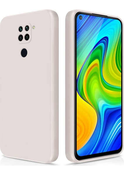 Xiaomi Redmi Note 9 Için Ince Yumuşak Likit Silikon Tampon Telefon Kılıfı - Beyaz (Yurt Dışından)