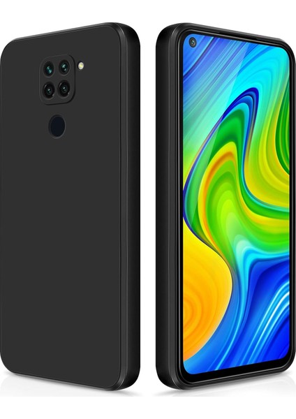 Xiaomi Redmi Note 9 Için Ince Yumuşak Likit Silikon Tampon Telefon Kılıfı - Siyah (Yurt Dışından)