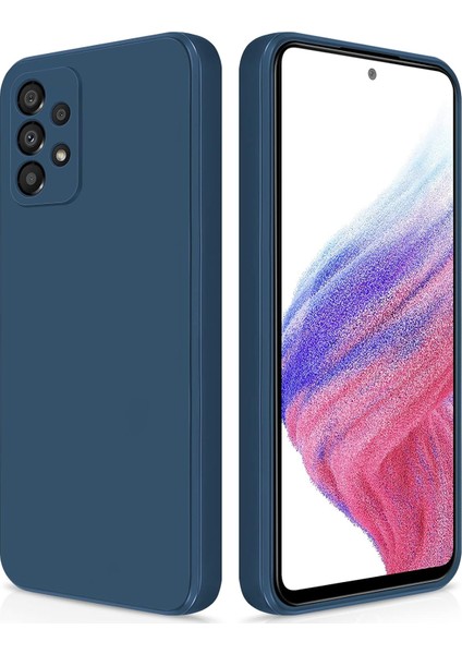 Samsung Galaxy A53 5g Için Ince Yumuşak Likit Silikon Tampon Telefon Kılıfı - Mavi (Yurt Dışından)
