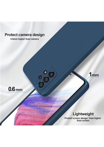 Samsung Galaxy A53 5g Için Ince Yumuşak Likit Silikon Tampon Telefon Kılıfı - Mavi (Yurt Dışından) fırsatları
