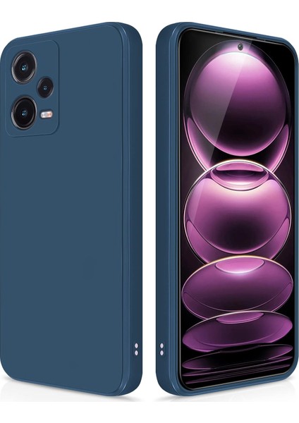 Xiaomi Redmi Note 12 Pro 5g Için Ince Yumuşak Likit Silikon Tampon Telefon Kılıfı - Mavi (Yurt Dışından)