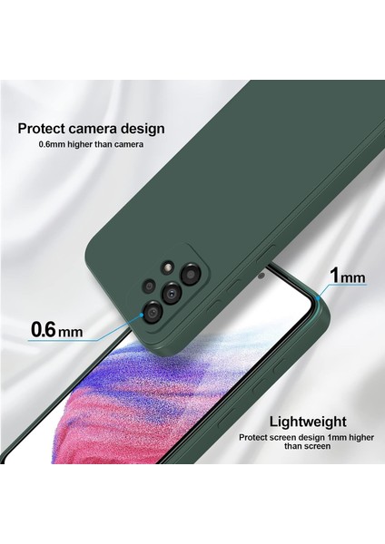 Samsung Galaxy A53 5g Için Ince Yumuşak Likit Silikon Tampon Telefon Kılıfı - Gece Yeşili (Yurt Dışından) fırsatları