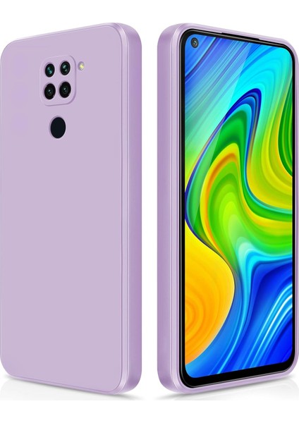 Xiaomi Redmi Note 9 Için Ince Yumuşak Likit Silikon Tampon Telefon Kılıfı - Mor (Yurt Dışından)