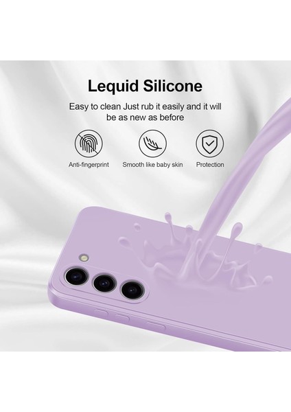 Samsung Galaxy S23 Için Ince Yumuşak Likit Silikon Tampon Telefon Kılıfı - Mor (Yurt Dışından) fırsatları