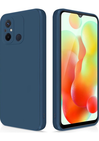 Xiaomi Redmi 12C Için Ince Yumuşak Likit Silikon Tampon Telefon Kılıfı - Mavi (Yurt Dışından)