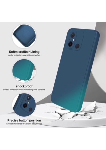 Xiaomi Redmi 12C Için Ince Yumuşak Likit Silikon Tampon Telefon Kılıfı - Mavi (Yurt Dışından) fiyatları