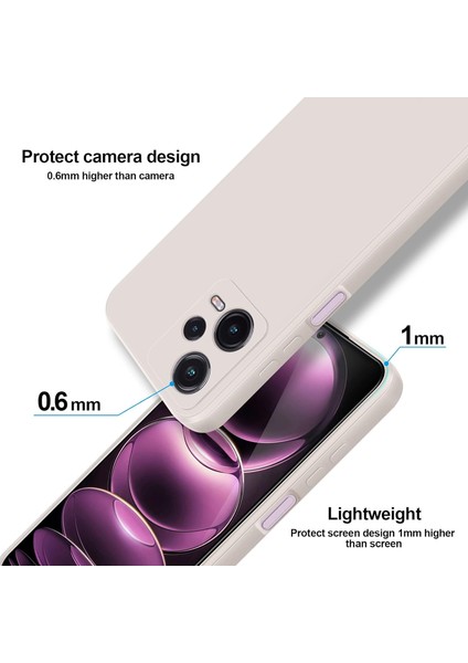 Xiaomi Redmi Note 12 Pro 5g Için Ince Yumuşak Likit Silikon Tampon Telefon Kılıfı - Beyaz (Yurt Dışından) modelleri