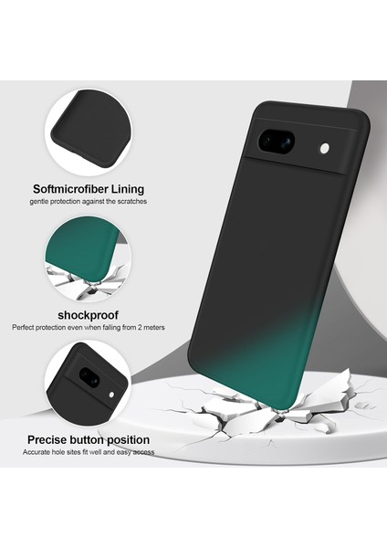 Google Pixel 7A Için Ince Yumuşak Likit Silikon Tampon Telefon Kılıfı - Siyah (Yurt Dışından) fiyatları