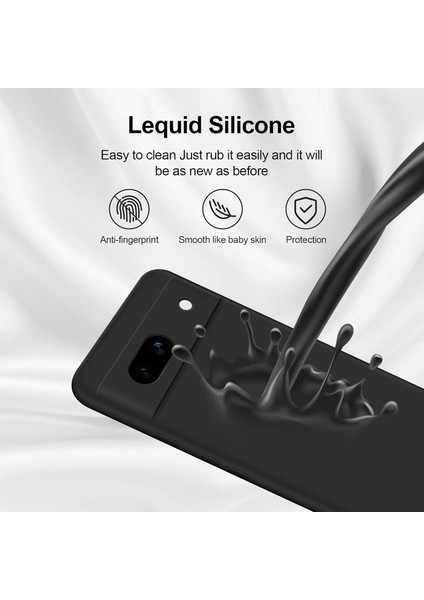 Google Pixel 7A Için Ince Yumuşak Likit Silikon Tampon Telefon Kılıfı - Siyah (Yurt Dışından) fırsatları
