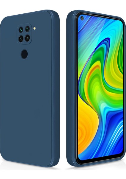 Xiaomi Redmi Note 9 Için Ince Yumuşak Likit Silikon Tampon Telefon Kılıfı - Mavi (Yurt Dışından)
